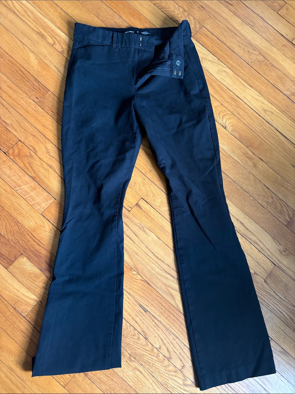 Old Navy Black Pixie Flare High-Rise Pants